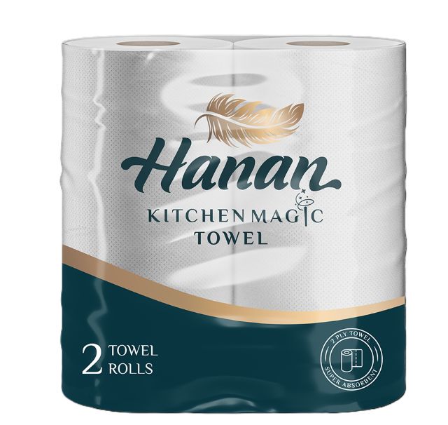 Hannan Kitchen Towel 2 Ply 2 Rolls